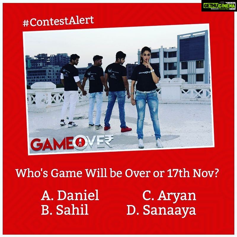 Gurleen Chopra Instagram - #ContestAlert Get a chance to win an autographed merchandise from the team of #GameOver. Rules: Comment the correct answer using #GameOverWithGureenChopra and Tag 5 friends.