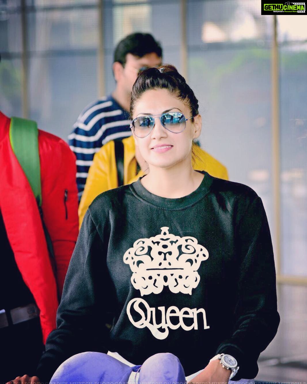 Gurleen Chopra Instagram - Ahemdabad International Airport
