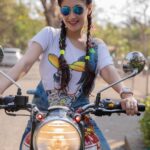 Gurleen Chopra Instagram – NEVER GIVE UP WHAT YOU LOVE ❤️ 🤟🏻💋 🚴 …