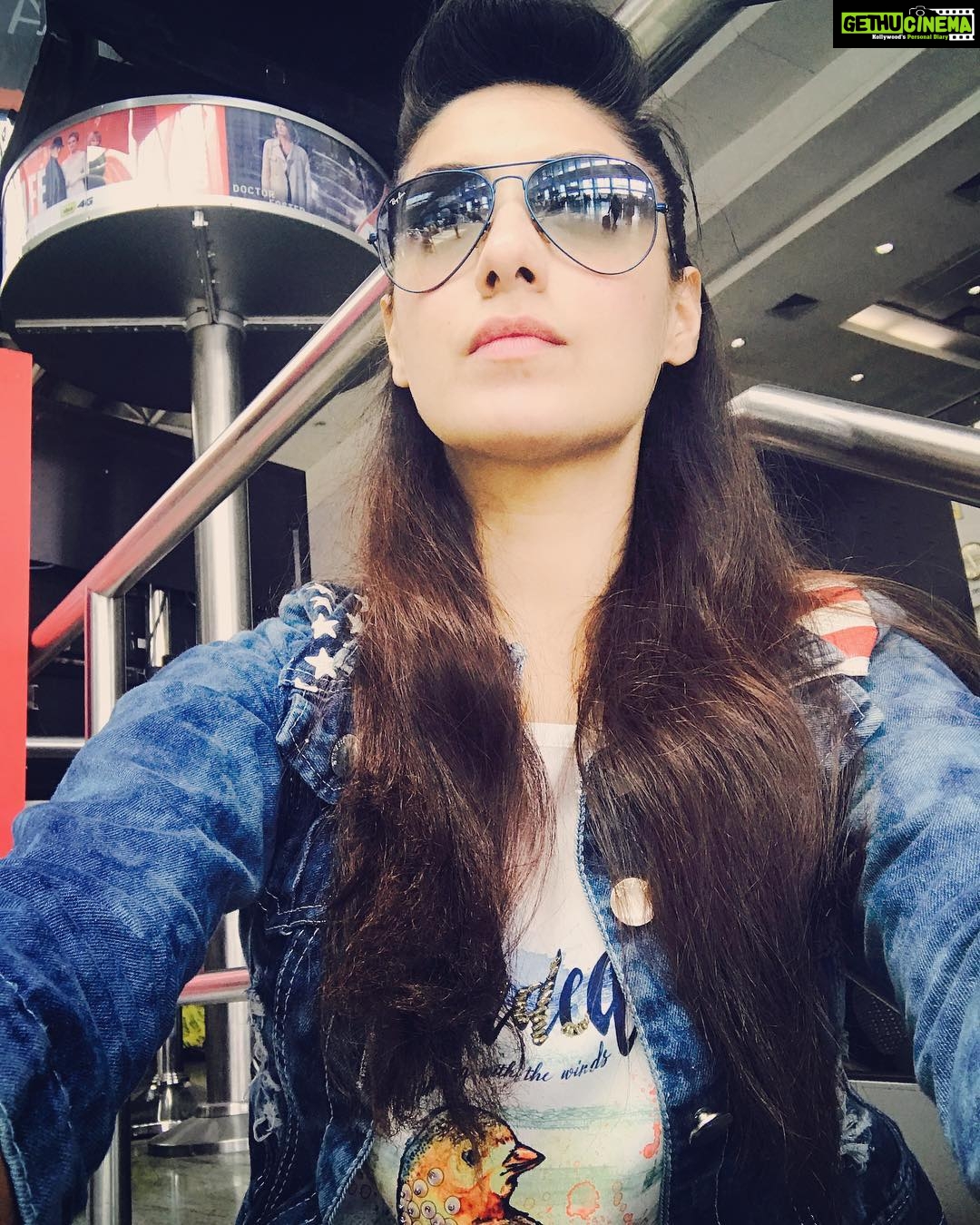 Gurleen Chopra Instagram - God,s plan will always be greater & more beautiful than all yours disappointments ✈️✈️✈️✈️✈️ south ..... At Mumbai Domestic Airport