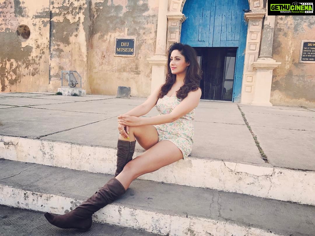 Gurleen Chopra Instagram - 400 years old church Diu Museum