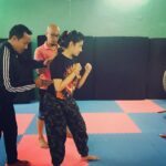 Gurleen Chopra Instagram – Learning fight for next Hindi movie