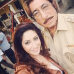 Gurleen Chopra Instagram - Selfie with Shakti Kapoor Ji from d sets of my movie ASHLEY.....