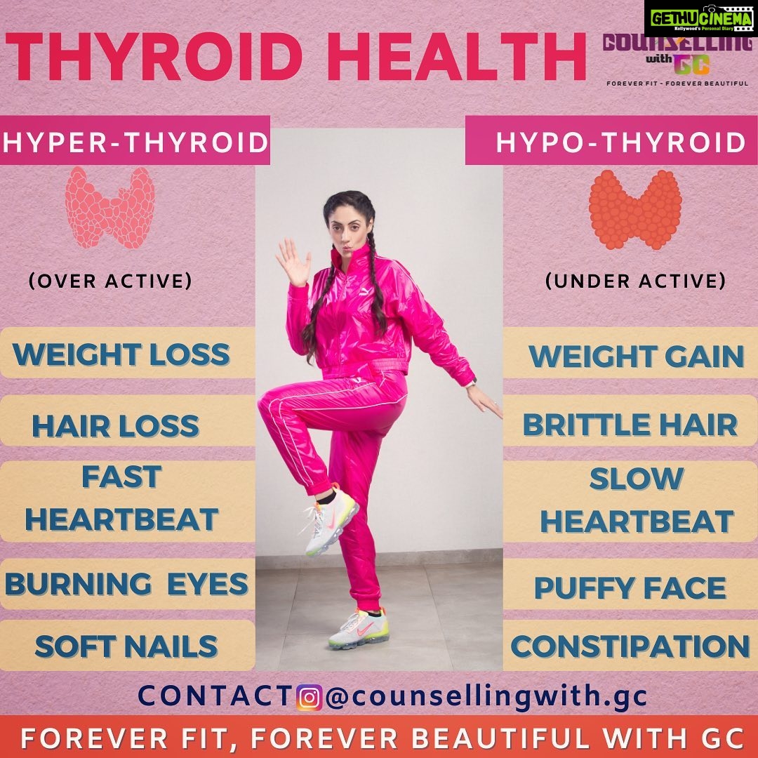 Gurleen Chopra Instagram - THYROID HEALTH π HYPO thyroid πHYPER thyroid . Thyroid BORDER LINE TE HAI ? . RESET YOUR THYROID and DIABETES WITH GC HOME MADE NATURAL DIET π―β
Without pills and without surgery! . Contact team @counsellingwith.gc @igurleenchopra . . . . . . . . #health #healthy #hairloss #weightgain #symptoms #puffyface #constipation #gland #thyroidwarriors# thyroid #healing #womenshealth #thyroidtips #overweight #nutritionaltherapy #health #ntp #nutirition #counsellingwithgc #igurleenchopra #youtubeimgc #2022