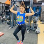 Gurleen Chopra Instagram - SHE NEEDED A HERO, SO THATS WHAT SHE BECAME 💃 ... ( MAINU HERO CHAIDA C ISS LAI MAIN APP HE BANN GAI 😜💃🏋️‍♀️🦸❤️🤘🏻 ) SEE MY MUSCLES 💪🏻