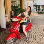 Gurleen Chopra Instagram – I miss my scooty 🛵… ( kida kida scooty te bike 🏍 fav ride a ) Candolim Beach, Goa