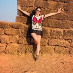 Gurleen Chopra Instagram – One life…once chance….. live it to it’s fullest 🌟🦋💓 Goa Chapora Fort