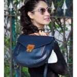 Gurleen Chopra Instagram - happy Saturday guys, enjoy the weekend 🤩 . #Repost @baggitworld —— 👜 or 👛 - What will you love to flaunt with your casuals? Comment to let us know. Actress @igurleenchopra is giving us major fashion goals with her choice of trendy cool casuals and quirky accessories. The actress is wearing a colour block outfit with a trendy top handle saddle bag - L JANECIA by Baggit. Shop the look now: https://bit.ly/39YRvyg #colourblock #saddle #trendybag #mybaggit #govegan #crueltyfreefashion . . PC 📸 @darshan_bhanushali_photography MUA💄@priyakhatry Collaboration and shoot managed by @whiteantelope__ @mediatribein