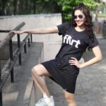 Gurleen Chopra Instagram - 📞 Who's that one person you always call, when u need to talk your heart out? 💞💋 Tag that person, and let them know how special he/she is! 🙌 . . . I'm wearing #Flirt printed dress by @roundneck.in PC 📸 @darshan_bhanushali_photography MUA💄@priyakhatry Collaboration and shoot managed by @whiteantelope__ @mediatribein Malad West