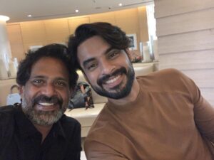 Guru Somasundaram Instagram - In Mumbai with super hero #tovinothomas #minnalmurali #netflix #tudum