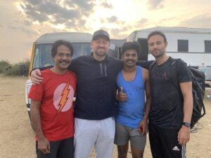 Guru Somasundaram Instagram - When the thunder started we all ready and together #minnalmurali #netfix
