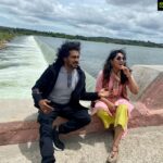 Hariprriya Instagram - Blissful moments caught while shooting for #Lagaam at KRS Northern Bank 🥰😍 #ShootLife #LagaamMovie #tuesdayvibes Mysore, Karnataka