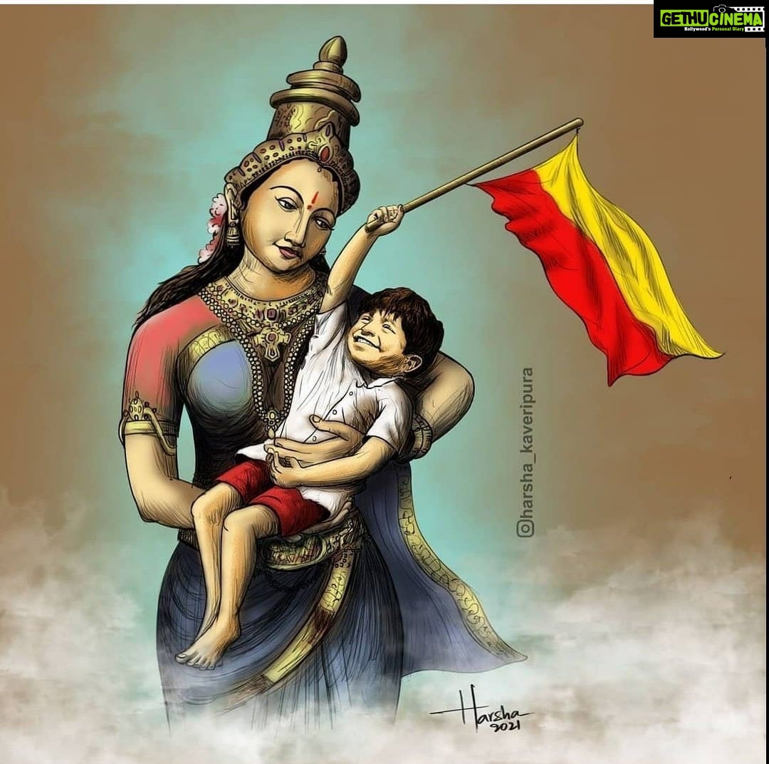 Hariprriya Instagram - "ಸಿರಿಗನ್ನಡಂ ಗೆಲ್ಗೆ, ಸಿರಿಗನ್ನಡಂ ಬಾಳ್ಗೆ " 🙏🏻