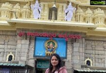 Hariprriya Instagram - Had an amazing darshan of Chamundeshwari Devi last evening on the occasion of Navaratri Friday 😍 May Devi bless us all 🙏 Happy Navratri to all 🤗🤗 #mysore #mysoredasara #navratri