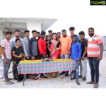 Hariprriya Instagram - Such a sweet gesture by a group of fans who came to wish me and the team on the sets of Petromax 😍😍 Moments like these will stay close to my heart forever and I am overwhelmed by your love ❤️🥰Thank you guys for the wonderful H shaped cake and gifts🤩🥳 #SundayMorning #FANLOVE #sundayvibes Mysore, Karnataka