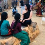 Hariprriya Instagram - Feeling nostalgic playing 5 stones on the sets of #Bichchugathi 🤩 #childhoodmemories 😍😍 Have you guys played this game like me? Share your best memory with me in the comments below 🥰 #Bichchugathi in theaters from 28th Feb 🤩