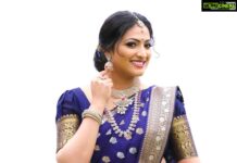 Hariprriya Instagram - #sareelove ❤️ Beautiful set of jewellery- @kiran_bridal_jewellery 🤩 Bangalore, India