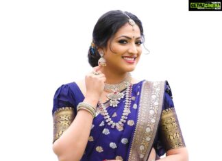 Hariprriya Instagram - #sareelove ❤️ Beautiful set of jewellery- @kiran_bridal_jewellery 🤩 Bangalore, India