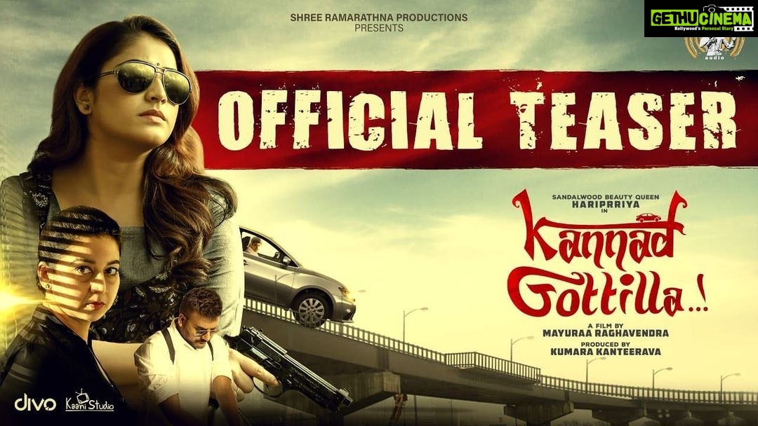 Hariprriya Instagram - Here is the official teaser of “KannadGottilla” 😎 pls do watch, comment and share ☺️ https://youtu.be/Pi4pQr64qUw