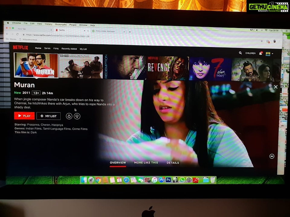 Hariprriya Instagram - My Tamil movie, and one of my favourite classy movies 'Muran'😍 is now on #Netflix ! Do watch it!!😎