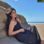 Harshika Poonacha Instagram – SKY above,  SAND below and PEACE within ❤❤❤
