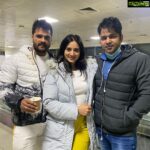 Harshika Poonacha Instagram - With these cuties 🤗 Love the Aura these two superstars carry with them, Such amazing and fun energy all the time 😊 God bless you both , Lots of love 😇 2 Biggest Bhojpuri superstars in one frame 🤩 @singhpawan999 ji and @khesari_yadav ji , See you soon 😊 #bhojpuri #yashifilms