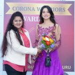 Harshika Poonacha Instagram - Came back to India with a Beautiful Surprise ❤️❤️❤️ I’m Deeply humbled and privileged to be receiving the prestigious Corona Warriors Award 2020 . This award was dedicated mainly to doctors and Police department who worked day and night to save innocent people’s lives during the pandemic. I’m touched and honoured that the dignitaries chose me to be a part of this delegated list . I worked without any expectations, But when our little work is recognised , it does feel good . Thankyou for the love and I shall promise to keep the good work coming 🙏🙏🙏 Let’s stay with each other and stand up for each other 😇 Jai Hind Bangalore, India