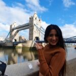 Harshika Poonacha Instagram - Breakfast at the Bridge ❤️😘 Please find me a house close by 🤣🤣🤣 I will look at this beauty day and night 🙈 #towerbridge ❤❤❤ Videocredits @snabhi , thnx bro , this will be a memorable one🤗 London, United Kingdom