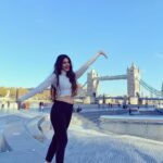 Harshika Poonacha Instagram – How can I do it without my signature pose ??? 
Love you #towerbridge ❤️ London, United Kingdom