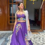 Harshika Poonacha Instagram – House warming glow ❤️❤️❤️
Thankyou to one and all for coming and blessing us 🙏🙏🙏
Wearing beautiful lehenga @sehari_priya_label 
Dupatta @saldanha_label

#Harshihousewarming #Anugraha Virajpet, India