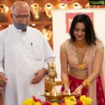 Harshika Poonacha Instagram - Muliya Bangalore store inauguration ❤❤❤ Wishing always the best 😇 Wearing @samyakkclothing PC @dlitephotos Jewellery @muliyajewels Manipal Centre, M.G Road, Bangalore