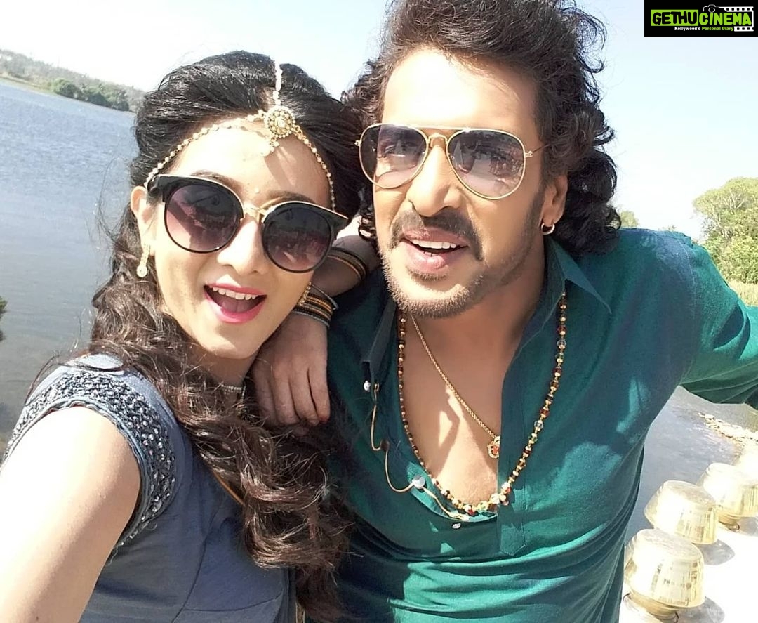 Harshika Poonacha Instagram - Happy birthday to the nicest superstar of Indian Film Industry @nimmaupendra sir 😇 #Happybirthdayrealstar