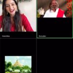 Harshika Poonacha Instagram - Jai Gurudev 😇 Had a beautiful conversation with my spiritual guru @srisriravishankar guruji🙏