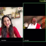 Harshika Poonacha Instagram - Today is a blessed day for me 😇 I spoke to my spiritual guru @srisriravishankar guruji on a zoom call. Thankyou for this wonderful opportunity @srisriravishankar Gurudev 🙏 Happy Kailpodh to one and all ❤️