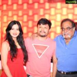 Harshika Poonacha Instagram - Happiest birthday to the Ever Charming Golden Star @goldenstar_ganesh sir 🎂🎂🎂 Keep Shining like the Gold forever sir 😇 Thankyou for making me a part of your family, I know for a fact that I can share anything and everything with you and @shilpaaganesh maam ❤🧡❣ I have made a special place for you both in my little heart 💕 Love love and love forever and ever 💓