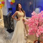 Harshika Poonacha Instagram - When Elegance meets Style ❤️❤️❤️ Wearing this super gorgeous creation by @aparnasstudio @_aparna.s_ made me very happy. I’m growing up to become a beautiful woman and it’s possible coz of these lovely designers who make me look so good ❤️❤️❤️ Guys dm now @_aparna.s_ @aparnasstudio to get your dream outfit done 😘