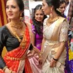 Harshika Poonacha Instagram – Missing these extravagant inaugurations…
That amazing Dhol music which can make anybody go rock and roll…
The overall phenomenal energy…
Saving up all of it in my mind to get back with a bang….
For now, lets recall some amazing moments 🤩🥰😍 This was one of the best experiences at the @sudarshansilks915 launch Marathalli ❤️
I loved the energy 😘

Introducing my power team which made this happen ❤️
Wearing @sudarshansilks915 Saree
Styling planned by @varshasharath 
Outfit designed by @nineonine_designstudio 
MUH @makeuphairbyincharasriram 
PC @rathin09 
Nails by @artography_studio_official 
Jewellery partner @aurajewelsofficial

Check out #smilingqueenharshikapoonachayoutubechannel Marattahalli