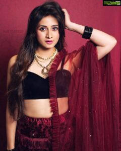 Harshika Poonacha Instagram - I wake up to look like this ♥️♥️♥️ . . . . PC @santu_the_photographer Wearing @nadira.couture MUH @faceartisymua17 N4Couture