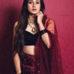 Harshika Poonacha Instagram – Life is full of surprises and miracles ♥️♥️♥️
.
.
.
.
.
Wearing @nadira.couture 
PC @santu_the_photographer
MUH @faceartisymua17 N4Couture