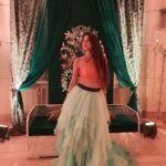Harshika Poonacha Instagram - Life is too short to dress up boring ❤❤❤ #princess 👸 feels 😘 Thanks to my sweetheart @aaditishenoy for clicking such lovely pics 😘😘😘 Wearing this gorgeous @hatioralabel ❤ #Darshanlikhitasangeet ITC Gardenia, Bengaluru