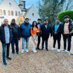 Harshika Poonacha Instagram - To New Beginnings in the Newyear 🥳 Started shooting for my next Bhojpuri movie in London called #SanamMereHumRaaz on the first day of the year produced by the biggest production of Bhojpuri Industry @yashifilms.official @abhaysinha181 sir , Directed by #Bunty ji ,DOP @Mahesh ji and starring the young sensation of Bhojpuri @ritesh_pandey_official ji and @harshikapoonachaofficial ♥️ With the biggest distributor producer @prashantnishant ji, #sanjaysinha ji #gudduji #krishna ji in frame 🤗 . . . . PS : It’s a blessing to start a new film on jan 1st, Hope to work the full year and Need all your love and blessings ♥️🙏 #happynewyear #2022 #love #all London, United Kingdom