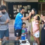 Harshika Poonacha Instagram - Love you both and wish you a fantastic and happiest anniversary ❤❤❤ To my favourite couple @goldenstar_ganesh sir @shilpaaganesh maam 😘