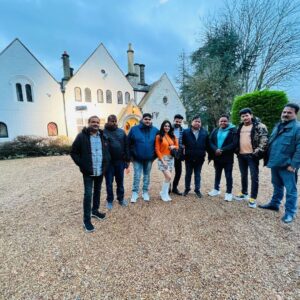 Harshika Poonacha Instagram - To New Beginnings in the Newyear 🥳 Started shooting for my next Bhojpuri movie in London called #SanamMereHumRaaz on the first day of the year produced by the biggest production of Bhojpuri Industry @yashifilms.official @abhaysinha181 sir , Directed by #Bunty ji ,DOP @Mahesh ji and starring the young sensation of Bhojpuri @ritesh_pandey_official ji and @harshikapoonachaofficial ♥️ With the biggest distributor producer @prashantnishant ji, #sanjaysinha ji #gudduji #krishna ji in frame 🤗 . . . . PS : It’s a blessing to start a new film on jan 1st, Hope to work the full year and Need all your love and blessings ♥️🙏 #happynewyear #2022 #love #all London, United Kingdom