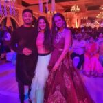Harshika Poonacha Instagram - Congratulations darlings ❤❤❤ @dg1225 @likhita.nimmagadda #Darshanlikhitasangeet ITC Gardenia, Bengaluru
