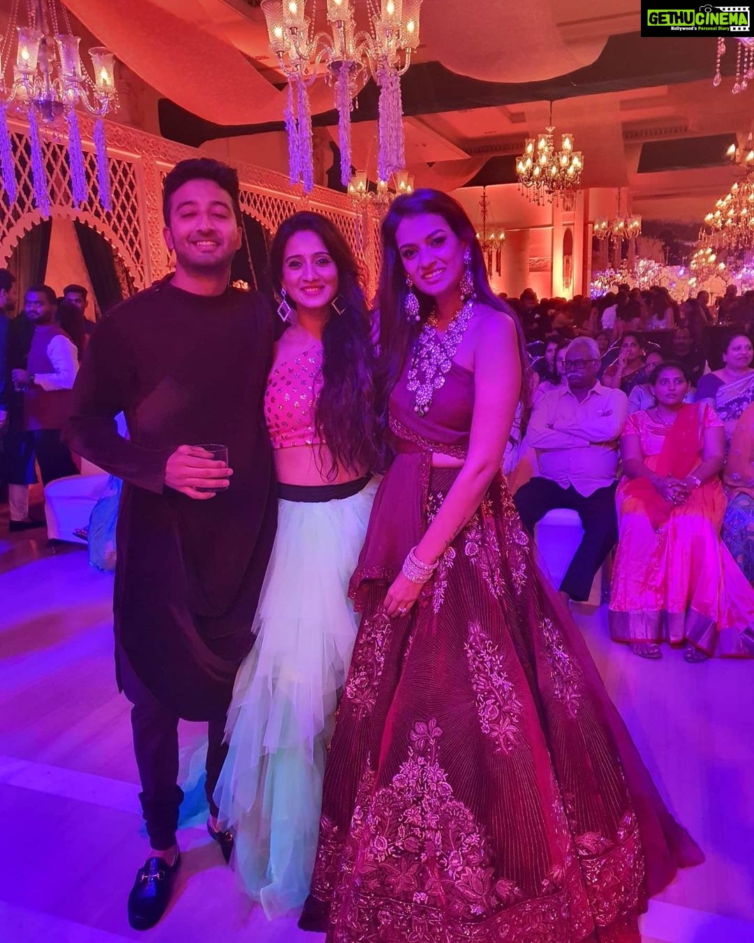 Harshika Poonacha Instagram - Congratulations darlings ❤❤❤ @dg1225 @likhita.nimmagadda #Darshanlikhitasangeet ITC Gardenia, Bengaluru