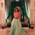Harshika Poonacha Instagram - Life is too short to dress up boring ❤❤❤ #princess 👸 feels 😘 Thanks to my sweetheart @aaditishenoy for clicking such lovely pics 😘😘😘 Wearing this gorgeous @hatioralabel ❤ #Darshanlikhitasangeet ITC Gardenia, Bengaluru