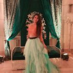 Harshika Poonacha Instagram - Life is too short to dress up boring ❤❤❤ #princess 👸 feels 😘 Thanks to my sweetheart @aaditishenoy for clicking such lovely pics 😘😘😘 Wearing this gorgeous @hatioralabel ❤ #Darshanlikhitasangeet ITC Gardenia, Bengaluru