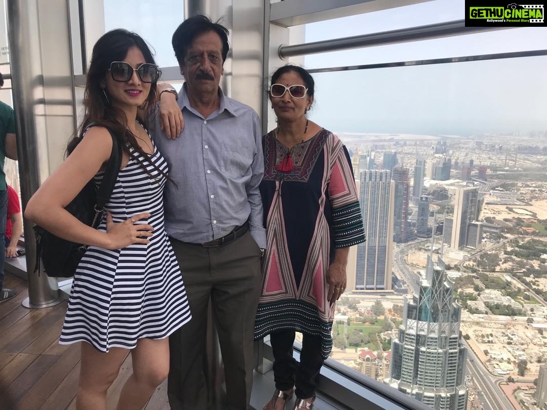 Harshika Poonacha Instagram - Cherish your moments ❤️ Life is unpredictable 👼 Burj Khalifa