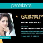 Harshika Poonacha Instagram - Hello all! Meet me at the grand inauguration of Pantaloons Uttarahalli and Nagarbhavi tomorrow, 1st of September at 5 PM and 6.30 PM! Super excited cant wait to see you guys there! @pantaloonsfashion #PantaloonsFashion #StyleYourChange