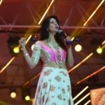 Harshika Poonacha Instagram – Decked up like a princess for our very own “Naada Habba” #YuvaDasara Inauguration at #NammaMysuru yesterday💗💗💗
Wearing this gorgeous @jayanthiballal creation 💕💞
PC @lakshith_lakshi Yuva Dasara , Maharaja College Ground, Mysore